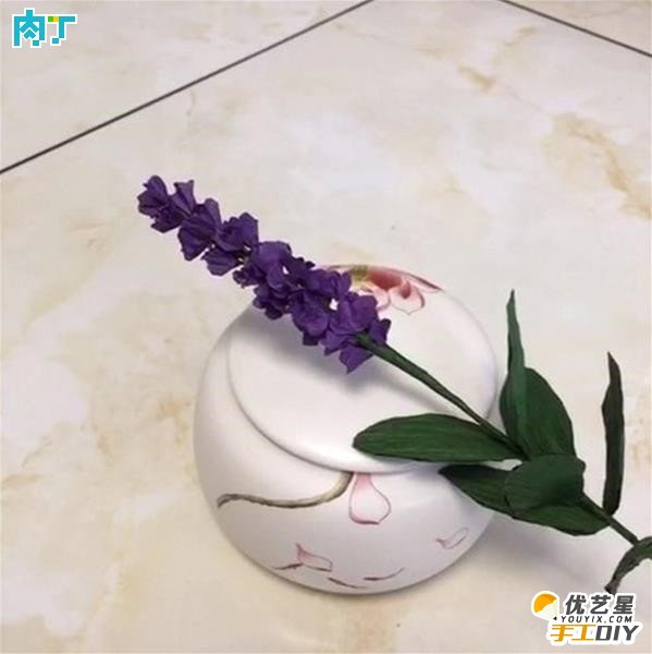 花藤制作教程怎么做_花藤简单_纸藤花贝壳花教程图解